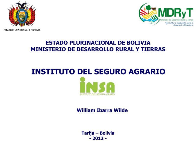 Seguro Agrario Universal Pachamama