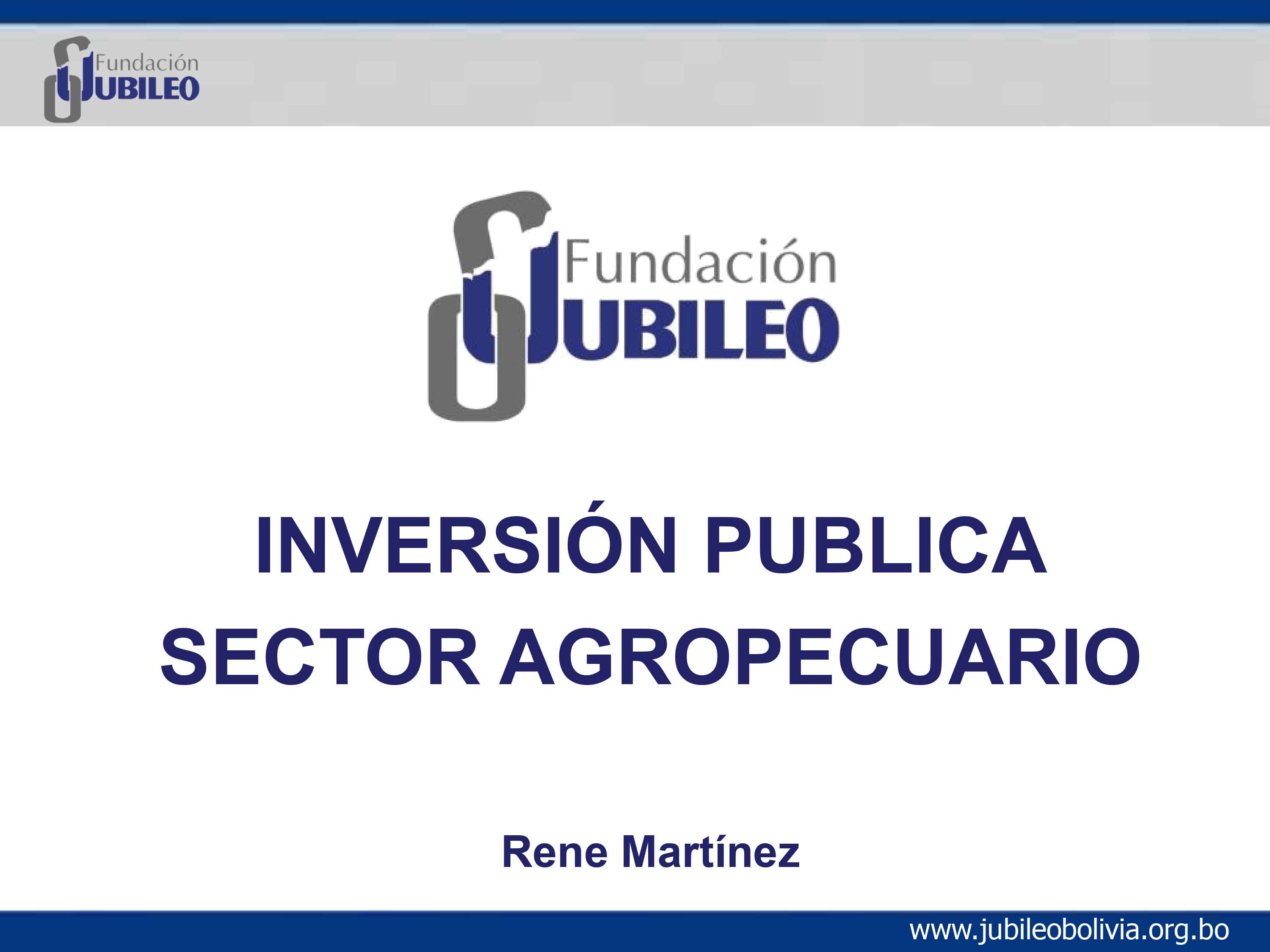 Inversion publica en el sector agropecuario