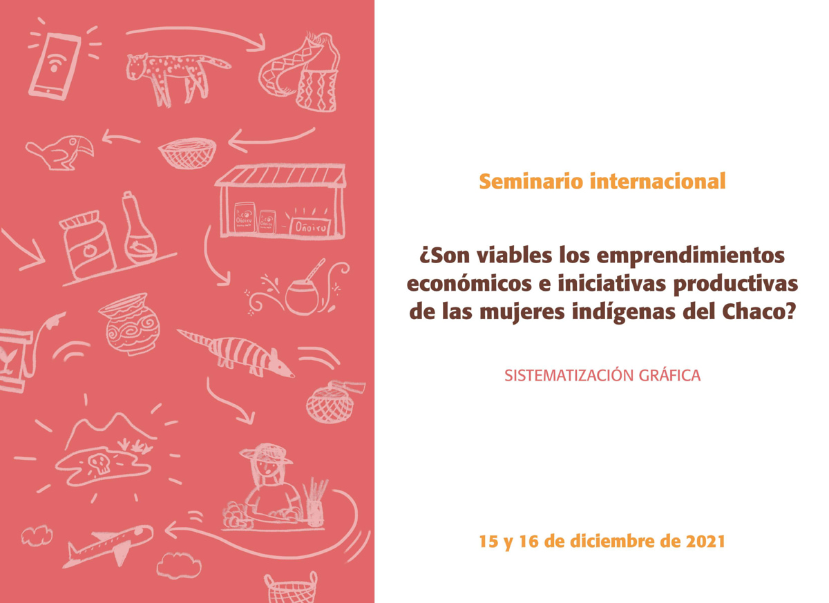 Sistematización gráfica: Seminario Internacional (virtual) ¿Son viables los emprendimientos económicos e iniciativas productivas de las mujeres indígenas del Chaco?